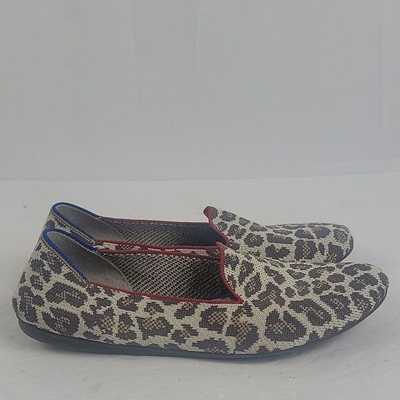 Rothy's Animal Print Leopard Slip-on Women's Loafers. - Picture 7 of 13